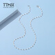 TTMIX platinum necklace for women pt950 platinum kiss clavicle chain versatile plain chain light luxury niche 2.9-3.1g 48cm