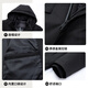 Yalu one-piece five-wear down jacket men's winter thickened goose down business removable liner middle-aged men's big goose jacket