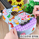 Ukulele diy kleine Gitarre handgefertigtes hausgemachtes Montage-Material-Pack gemaltes handbemaltes Graffiti Holz 21 Zoll Box Runde + Pigment + Rucksack 21 Zoll
