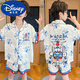 迪士尼（Disney）奶龙男童冰丝凉感睡衣夏季中大童男孩薄款短袖儿童空调家居服套装 6628#chiikawa 170 10码身高110-120CM 35