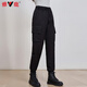 Yalu goose down down pants for women 2025 winter new fashion workwear windproof and warm loose straight casual casual sweatpants black S