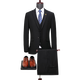 Angel Bird suit three-piece suit for men young and middle-aged groom wedding dress wool business suit 98-1826 black three-piece suit (back center slit) 56 190/