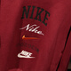 Nike (Nike) Sweatshirt-Jacke für Männer 2024 Frühlings- und Herbst-New Sportswear plus Samt warmer runder Nackenpullover FN2611-010 FN2611-677 Rote Innenfutter XL
