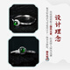 Colorful Yunnan Jade A Yang Green Ring S925 Silver Inlaid Ring Mouth Women's Model for Girlfriend, Mother's Birthday and Holiday Gift Jade Ring