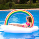 Miruo Grand flotteur de nuages ​​gonflables épais sur le lit d'eau arc-en-ciel chaise salon de natation
