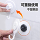 Meike electrostatic film hook bathroom clothes wall glass vacuum air force traceless magic suction cup hook 4 pieces 4 pieces 1049 white double hook glue-free static