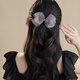 Chimera (CHIMERA) chic organza bow hairpin rhinestone ponytail one-piece clip half-tied hair accessory girl birthday gift