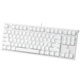 Rapoo K87 customized gaming mechanical keyboard, two-color injection molded keycaps, 87-key layout, five-key hot-swap design, full keys without conflict, K87 white [red axis]