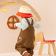 Balabala Children's Suit Boys Winter Clothes Girls Cotton Clothes Baby Overalls Two-piece Set Plus Velvet Brown-Bear Shape-50855 100 Balabala Children's Suit Boys Winter Clothes Girls Cotton Clothes Baby Overalls Two-piece Set Plus Velvet Brown-Bear Shape-50855 100