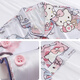 韩姿朵hellokitty凯蒂猫三件套睡衣女夏冰丝短袖短裤长裤仿真丝绸家居服 3893 XXL