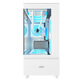 AOCCG393W white gaming computer desktop sea view homeowner case double-sided glass/MATX motherboard/360 water cooling/9 fan positions/270 panorama/upper and lower compartments