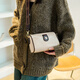 North Bag Textur kleine Tasche Frauen Retro Neue Mode Frauenbeutel lässig Breitband One-Shoulder Crossbody Body Birthday Geschenk für Freundin Beige White