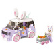 Loz Building Block Assembly Kinderspielzeugmodell Heilung für Jungen und Mädchen Valentinstag Geburtstagsgeschenk 4208 Kaninchen Karottenwagen
