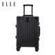 ELLE法国品牌行李箱22英寸铝框时尚拉杆箱万向轮TSA密码锁耐磨密码箱
