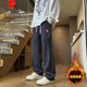 Pierre Cardin (Pierre Cardin) Neuer Frühlings- und Herbststil für Junior- und Senior High School-Schüler für Jungen im Frühling und Herbst für Teenager plus Velvet Dicked große Kinder und lässige Longhosen JR753 Dark Grey (Modell) plus Samt L (ca. 100-115 Jin [Jin Equals Equals Equals goncgs) können getragen werden)
