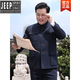 Jeep (JEEP) high-end tunic suit for men, middle-aged and elderly, tunic suit for the elderly, coat for the elderly, spring, autumn and winter, grandpa and dad, light gray summer thin section 170/L