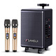 SANSUI Square Dance Smart Audio 8-inch Subwoofer Mobile Outdoor Karaoke Trolley Speaker Wireless Microphone Stall Speaker TE06 Electric Acoustic Guitar Folk Instrument Speaker