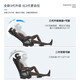 Yipinhui office lunch break dual-use chair ergonomic chair e-sports computer chair boss chair home dormitory comfortable sedentary chair 135 degrees reclining - black