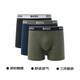 Hugo Boss (Hugo Boss) Boxer Boxer Boxer Boxer de coton pour hommes Gift masculin 50495425 983 Black / Military Green / Navy Blue M M 50495425