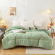 Yalu Home Textile Class A soybean fiber quilt in winter quilt thickened 10 Jin [Jin equals 0.5 kg] Double winter quilt single person 6 Jin [Jin equals 0.5 kg] Space quilt Miya-green [A maternal and infant grade soy protein] 200x230cm10 Jin [Jin equals 0.5 kg] Thickened winter quilt