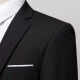 Yin Zhentian suit men's three-piece suit Korean version slim brother group suit small suit groomsman costume groom wedding dress black jacket + shirt + trousers song bow tie M105Jin [Jin equals 0.5 kg]