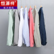 Hengyuanxiang spring and summer thin linen shirt men's casual long-sleeved shirt jacket loose retro cotton linen top 9207 military green XL