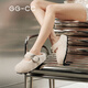 
GG-CC [Same style in Zhou Ye] Locke Sweet Shop Baotou Fur Slippers for Women Outdoor Wear Autumn New Wool Drag G25Y1924 White 37