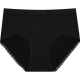 Oudifen underwear for women, high elasticity, seamless, mid-waist, comfortable, butt-lifting, women's briefs, 3-pack XK0A01, three mixed colors 2 (black + princess pink + birch gray) L
