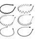 Mixin Herren Stirnband Stirnband Korean Invisible Sport Trend Einfacher japanischer und koreanischer Rückenkopf Nicht-rutschwellige Haarnadeband Handsome und gutaussehendes (dreiteiliges Set) 3895