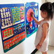 Calendrier des enfants de la maternelle Calendrier Calendrier Mématoire Semaine de la semaine Card pour connaître les horloges et le chagrin Mur Puzzle Toys Girls My Calendar [Peut être placé sur le mur 2 grandes tables + 123 patchs