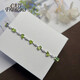 CAJJ Francois 4.9 carat peridot bracelet for women, fashion jewelry, 925 silver inlaid, natural colored gems, jewelry gemstone bracelet, peridot bracelet