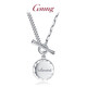 GsunG platinum women's necklace PT950 new round chain chain Beloved platinum OT buckle necklace AB chain body fashion PT950 necklace about 12 grams, 45 cm pre-order