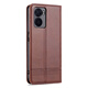 Ju Xiaozhi is suitable for oppoA57 mobile phone case flip leather case PFTM20 wallet card case full-inclusive anti-fall soft inner shell protective case high-end leather magnetic attachment oppo A57 5G [brown]