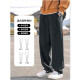 Pantalones de trabajo de Boompu American High Street para hombres en la marca de moda de la primavera y verano de otoño en los pantalones de patas rectas de pierna ancha para deportes masculinos y pantalones casuales Militar Green XL [Peso recomendado 120-150 Jin [Jin es igual a 0,5 kg]]]