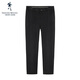 Bailando con el lobo [Funcionamiento de algodón cómodo] Campeador informal Mid-Wisting Stretch Cómodos Pantalones de hombres versátiles 001 Negro 32