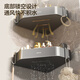 
Four Seasons Muge Bathroom Storage Rack Triangle No Punching Corner Corner Restroom Suction Cup Storage Rack Diamond Style
