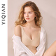 Yiqian's big breast lifting and anti-sagging, small and traceless liquid foundation underwear for women's thin style gathering and collecting secondary breasts without steel ring bra Vanilla milk coffee 2XL (95B-D/90E-G)