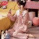 酷章（KUZHANG）睡衣女士春秋款纯棉长袖感可外穿家居服全棉大码2025新款套装 jm3527 均码 m80-98斤