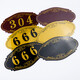 Hethdigg Digital sticker number plate 1 18*10CM Acrylic door plate D (please note the number when placing an order) HGJ-1428