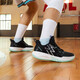 361 basketball shoes men's shoes BIG3 TEAM autumn breathable practical wear-resistant shock-cushioning training professional basketball shoes school season Obsidian black/Haibo blue [Leather face] 45