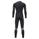 Zailu null wetsuit one-piece men's 3mm warm elastic wear-resistant wet suit cold-proof wetsuit winter swimming swimsuit black XS