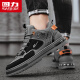 Huili Chaussures masculines Nouvelles chaussures décontractées pour hommes Versatiles Chaussures de planche classiques Chaussures de travail légères style homme gris / noir / orange 42
