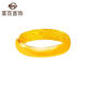 Caibai Jewelry Gold Ring Pure Gold Polished Plain Couple Ring Looper Priced at Approximately 3.65 Grams