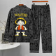 Kommandant Bear CK Herren -Pyjamas lange Ärmel lange Hosen Frühlings- und Herbst -Teenager -Cartoon -Studenten plus Fett Plus Size Home Clothing Set 9901 Herrenstil 10xl Standard M Höhe 165100jin [Jin gleich 0,5 kg]))