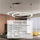 Opple Star Ring LED LED Kronleuchter Wohnzimmer Jingxiao Star Diamond Light Luxus modernes einfaches Restaurant Rundes Hanging Line Light Star Ring MZD1585+ Vier-Ring-Segment Control Warm White Light