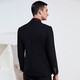 
Announcement bird wool suit (single top) double slit men's blazer EBB221230U black 46A