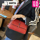 Kofta Marke Echtes Leder Frauenbeutel kleine Tasche 2025 Neue modische und vielseitige Kapazität Einschuldige Crossbody-Tasche Geburtstagsgeschenk Kaffee Farbe