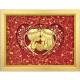 Han Yudi Pavilion gold foil painting ornaments newlyweds high-end gifts for friends and girlfriends practical high-end gifts for lettering custom gifts Small trumpet: festive red model 26*21 cm