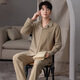 Yalu Pyjamas Herbst und Winter verdickter samtiger langärmeliger Strickjacke für Teenager können warme Hauskleidung außerhalb 01 Q9195 Men xl tragen