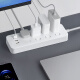 Xiaomi (MI) Mijia four-position four-control power strip/USB socket/socket strip/socket strip/plug strip/plug strip/terminal strip 3 USB interface 2A fast charge independent control total length 2 meters